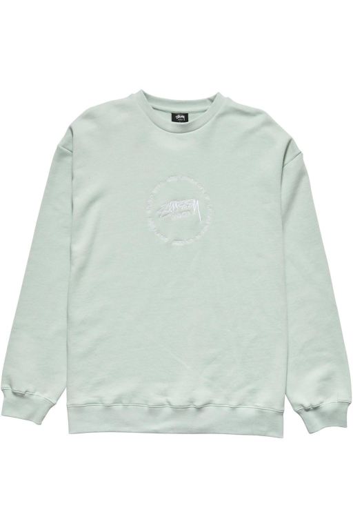 Stussy Mens Laguna Beach 50/50 Crew Sweaters Green - GFMPS9602